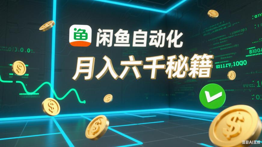 闲鱼自动化电商：零风险月入六千的高效秘籍