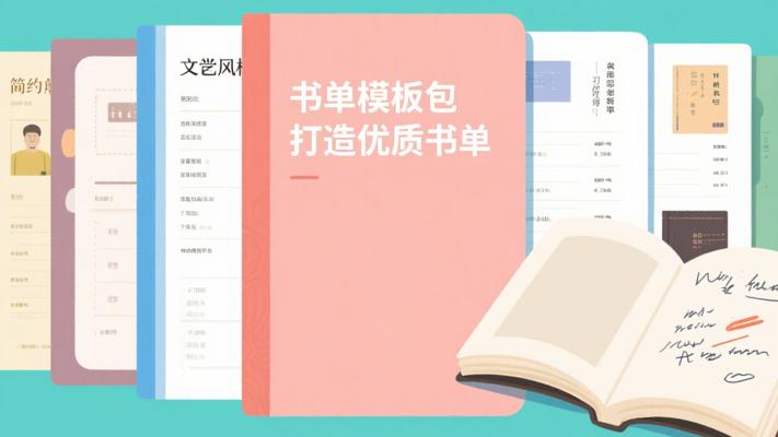 书单模板素材包助力打造个性化优质书单