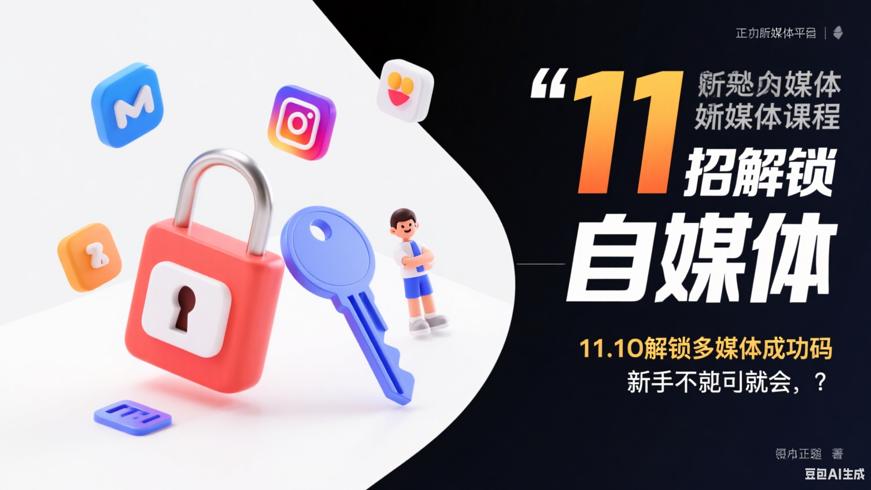 11招解锁自媒体成功密码，新手一看就会