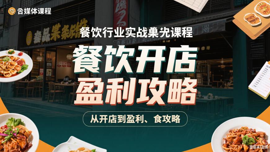 餐饮行业实战干货课程：从开店到盈利的全攻略