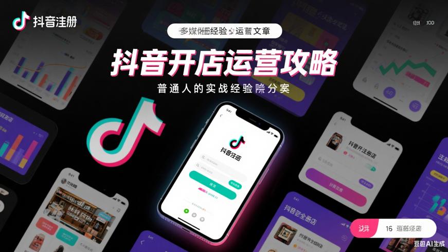 抖音注册开店与运营全攻略普通人的实战经验分享