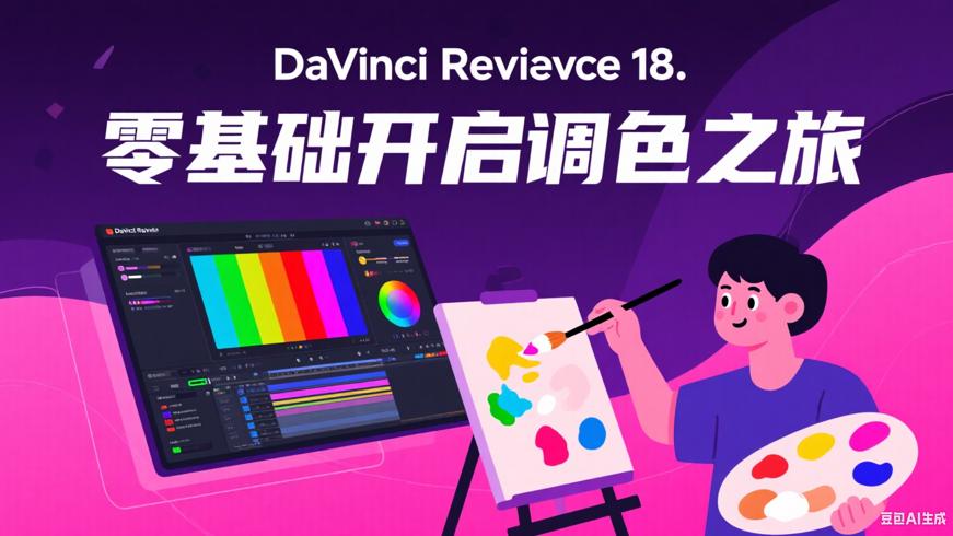DaVinci Resolve 18调色系统课：零基础开启专业调色之旅