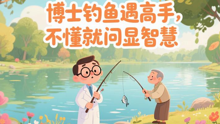 博士钓鱼遇高手 不懂就问才是真智慧