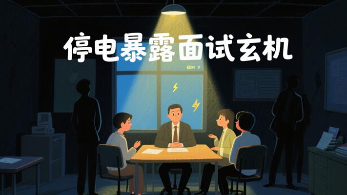 一场停电暴露的面试玄机