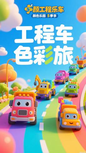 《工程车颜色乐园第5季》：启蒙教育的趣味色彩之旅