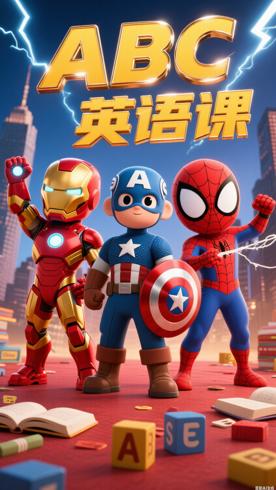 《Marvel Super Hero Adventures》动画版3分钟超级英雄英语启蒙课