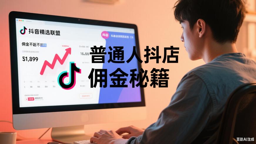 普通人玩转抖店精选联盟的佣金赚取故事