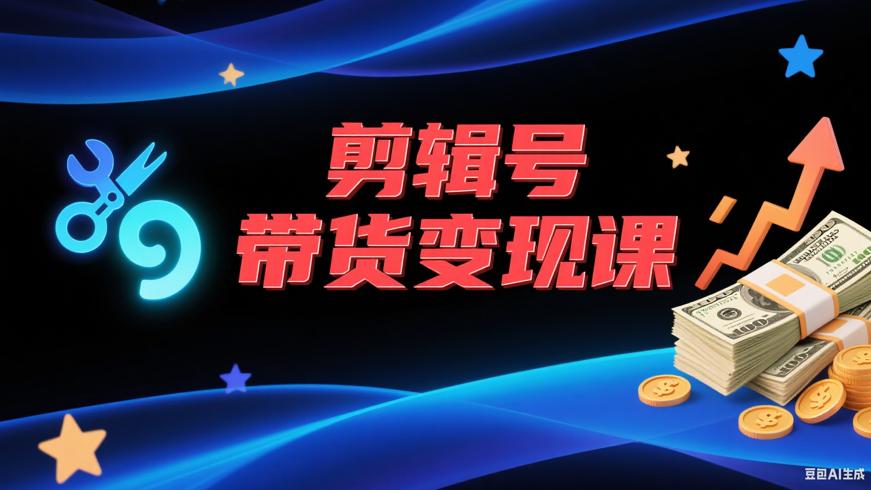《影视剪辑号实操0基础带货变现》课程：开启财富新篇