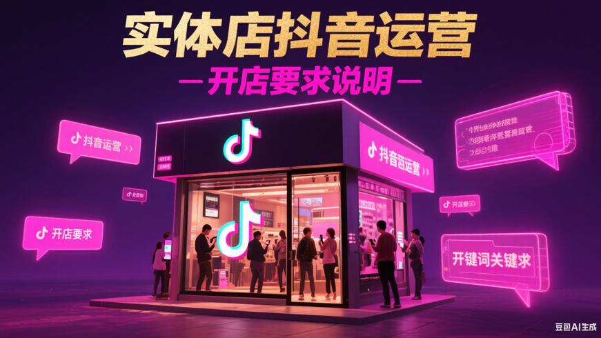 实体店运营抖音方法及开店相关要求说明