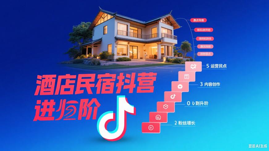 酒店民宿抖音自运营 从零基础迈向进阶之路