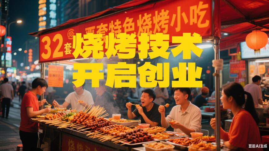 32套烧烤小吃技术：2万价值开启创业之门