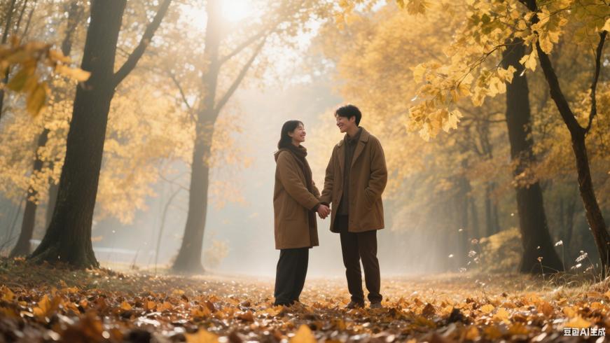 秋深露重时愿君安好各自珍重前行