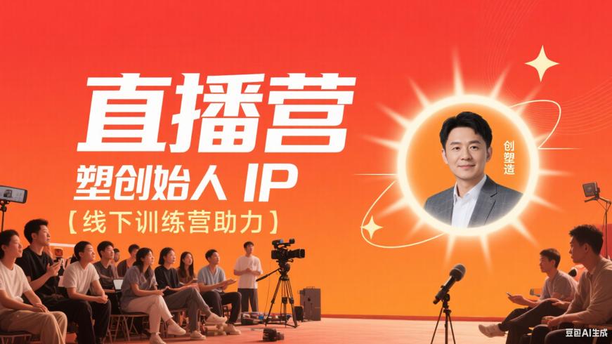 直播线下训练营：创始人IP塑造强效助力