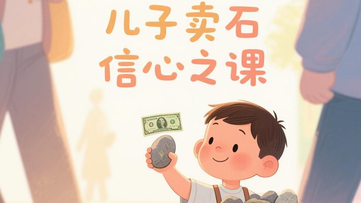 五岁儿子卖石头：一美元教会我的信心课