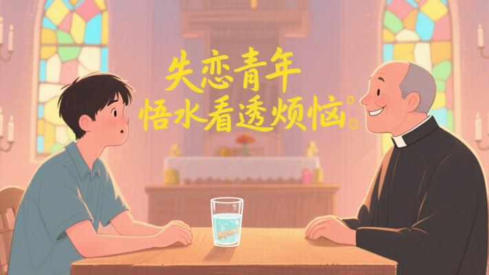 失恋青年遇牧师点化 一杯沉淀水悟透人生烦恼
