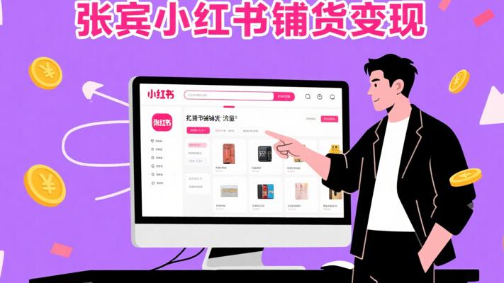 张宾小红书批量铺货课：抢占平台流量变现先机