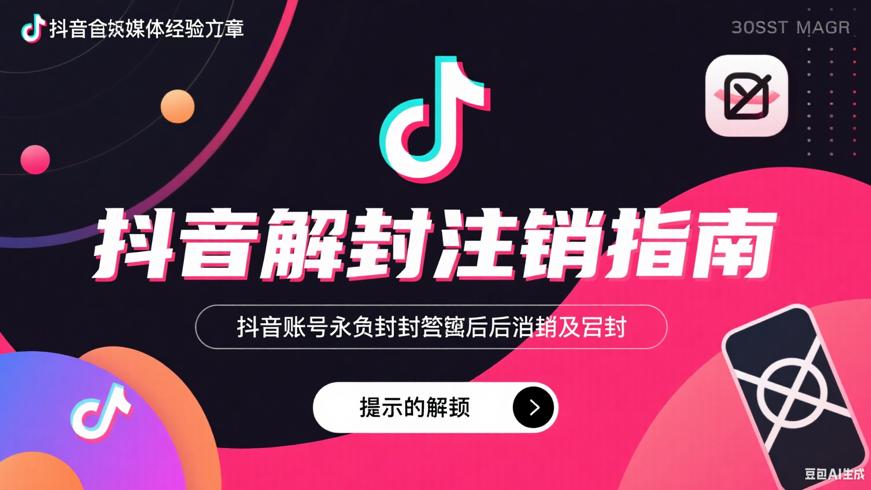 抖音账号永久封禁后注销及解封实用指南