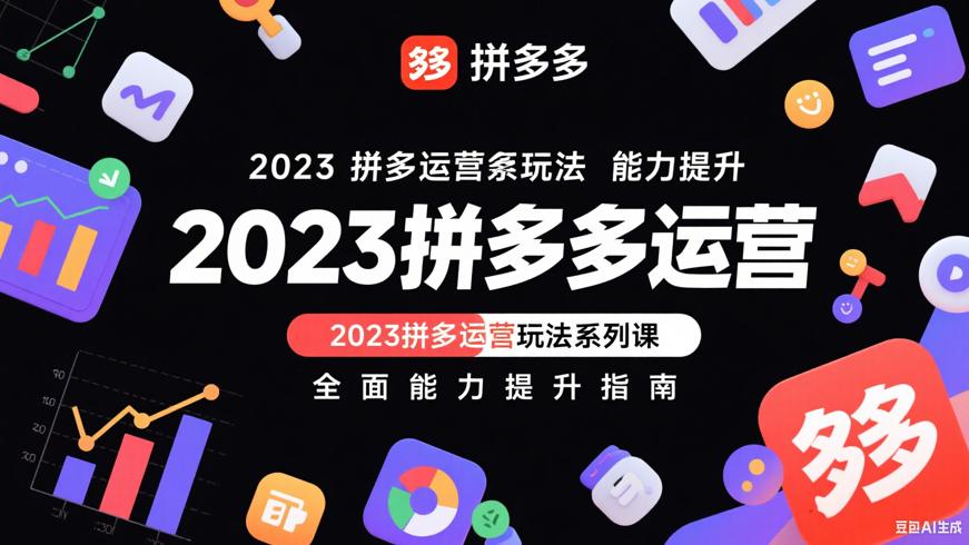 2023拼多多运营玩法系列课全面能力提升指南