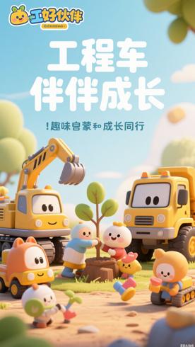 《工程车好伙伴》：趣味启蒙与成长同行