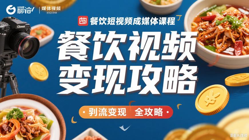 餐饮短视频成交实操：引流变现全攻略