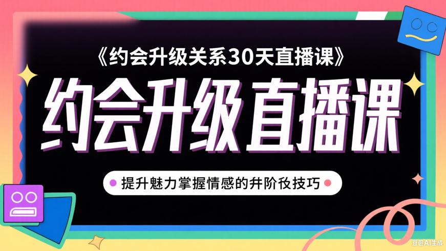 约会升级关系30天直播课：提升魅力掌握情感进阶技巧