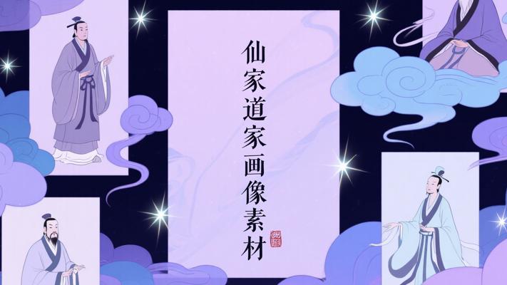 仙家道家古风传统画像高清电子素材大赏