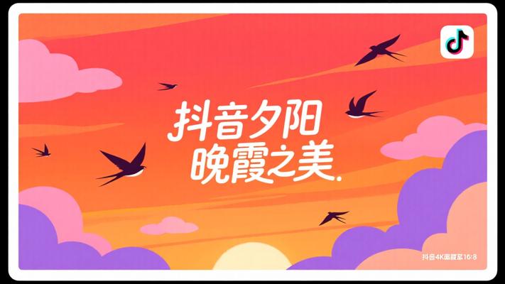 抖音4K夕阳晚霞天空：唯美治愈的视觉盛宴