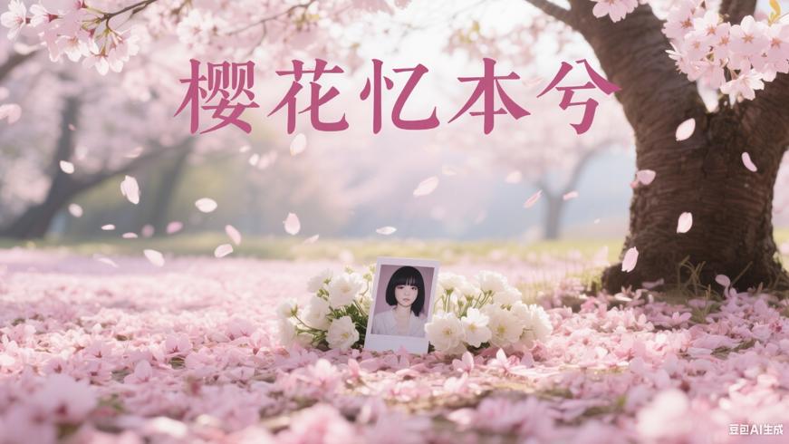 温婉樱花悄然落幕记本兮