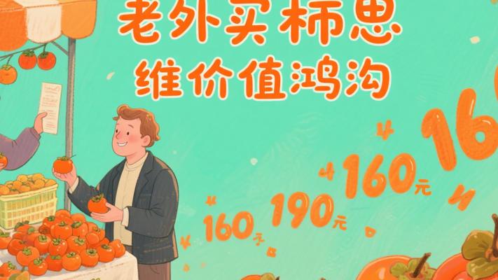 老外买柿子：从160元到千万价值的思维鸿沟