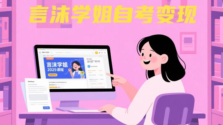言沫学姐2025课程：虚拟自考资料变现指南