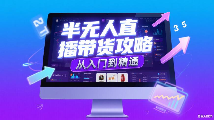 半无人直播带货全攻略从入门到精通