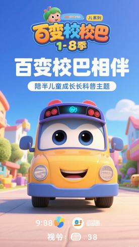 《百变校巴》1-8季：陪伴儿童成长的科普动画典范