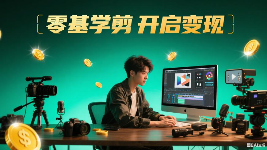 零基础掌握拍摄剪辑 开启短视频变现之路