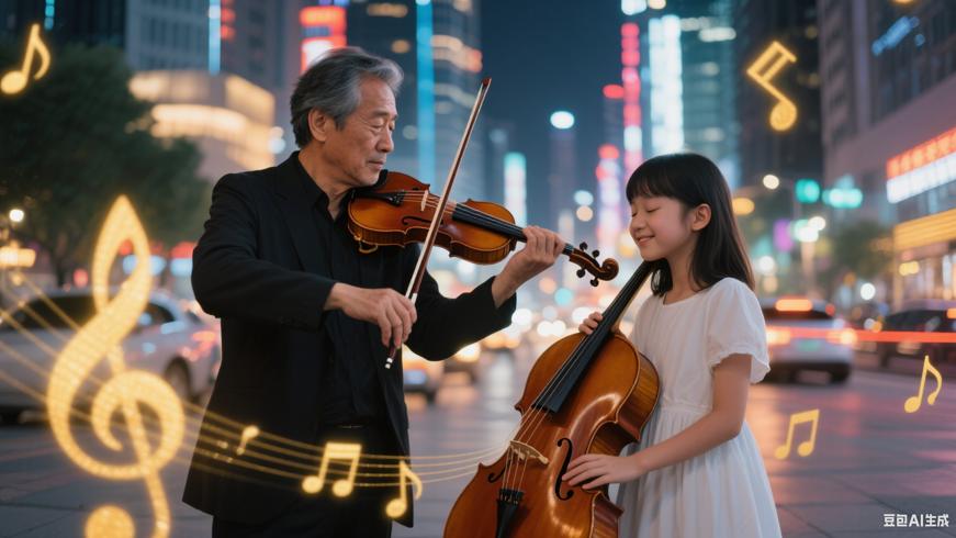 繁华都市里的无声乐章音乐家与失聪女孩的邂逅