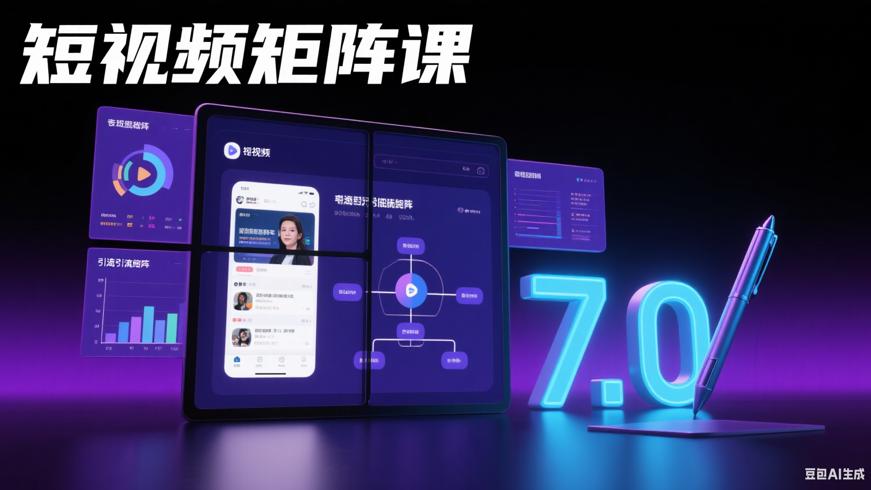 陆明明短视频引流矩阵7.0课程：0基础矩阵搭建指南