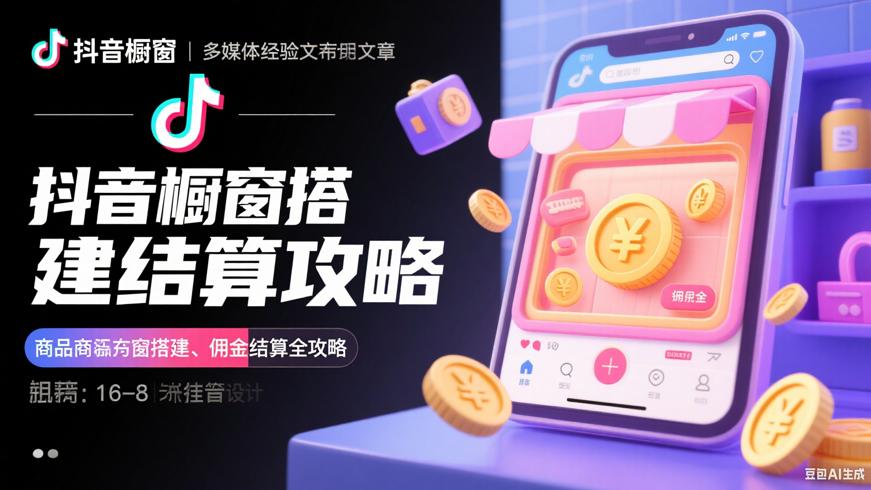 抖音商品橱窗搭建与佣金结算全攻略