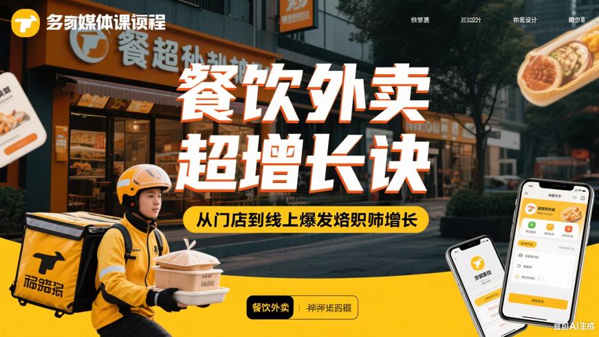 餐饮外卖超神秘诀：从门店到线上的爆发式增长指南