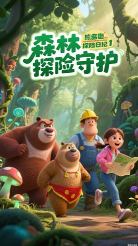 《熊出没之探险日记1》：森林探险中的成长与守护