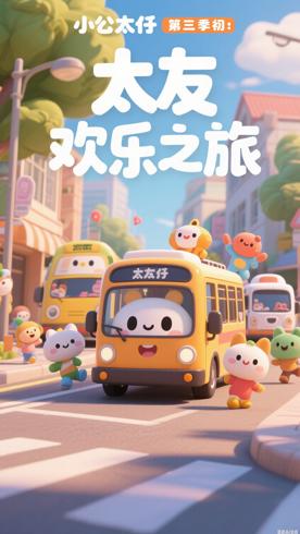 《小公交车太友第三季》：萌趣公交的欢乐成长之旅