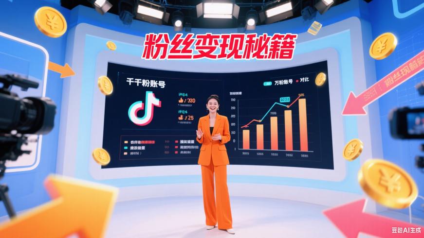 抖音千粉万粉变现路不同粉丝量的赚钱经