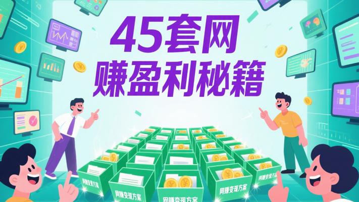 45套网赚变现方案：多场景盈利秘籍大公开