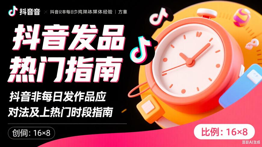 抖音非每日发作品应对法及上热门时段指南