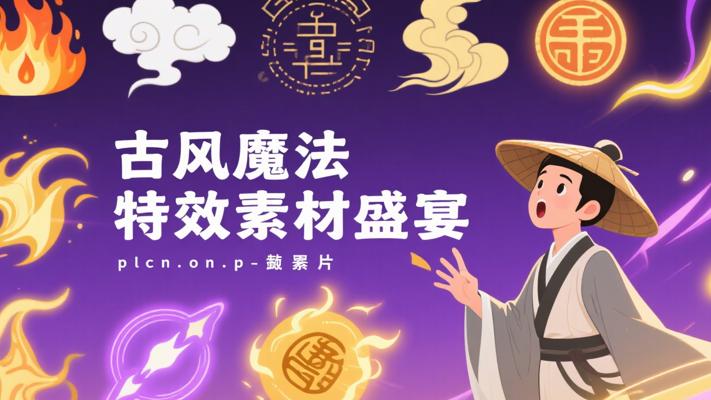 古风魔法特效PNG连帧素材：解锁古风奇幻视觉盛宴