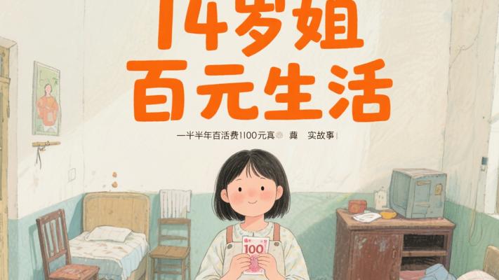 14岁姐姐半年生活费100元的真实故事