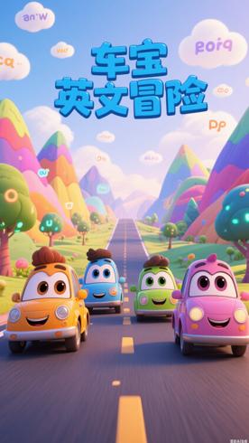 《车宝四兄弟第一季英文版》：寓教于乐的汽车冒险动画
