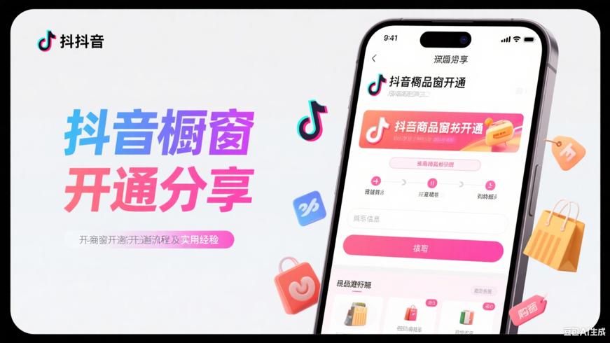 抖音商品橱窗开通全流程及实用经验分享