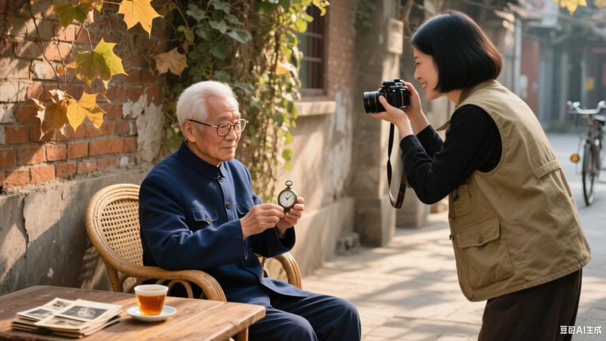 都市镜头下的温情：摄影师与孤独老人的故事