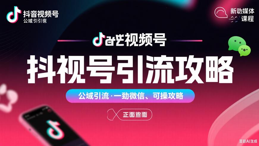 抖音视频号公域引流至微信实操攻略