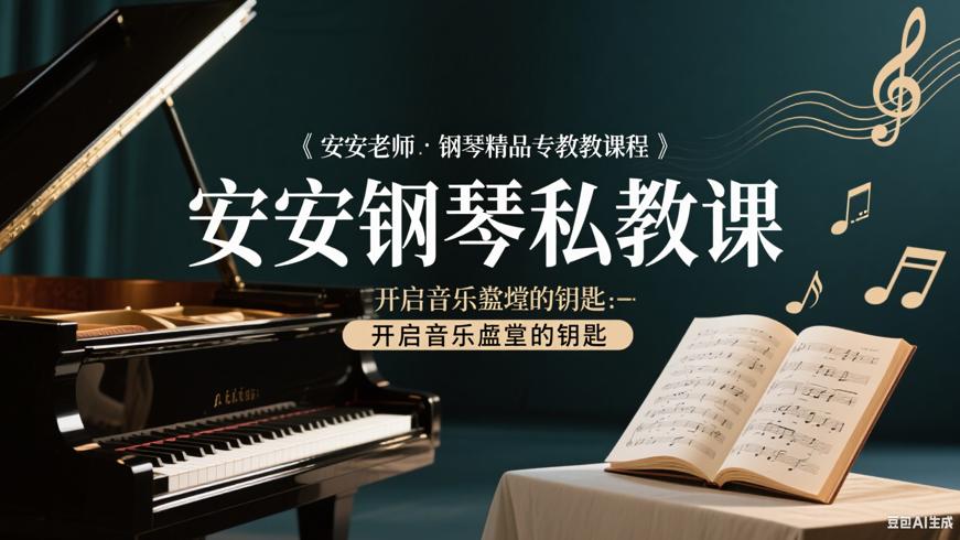 安安老师钢琴精品私教课程：开启音乐殿堂的钥匙
