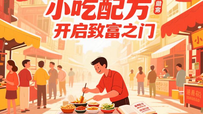 小吃摆摊创业商用配方教程：开启致富大门